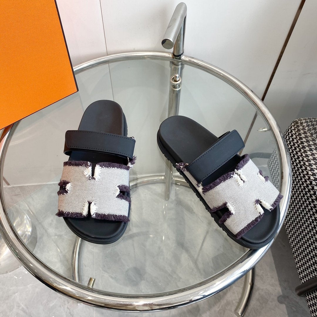 Chypre Techno Sandal black Leather