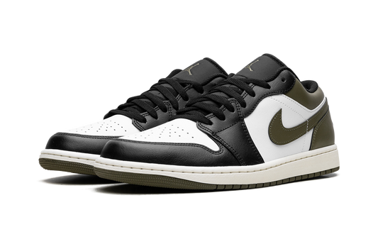 Air Jordan 1 Low "Black Toe Medium Olive" 553558 092