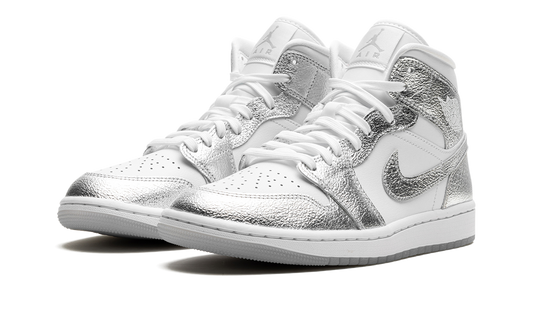 Air Jordan 1 Mid SE WMNS "Metallic Silver" FN5031 100
