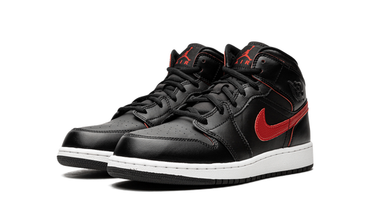 Air Jordan 1 Mid GS "Black / Gym Red" 554725 009
