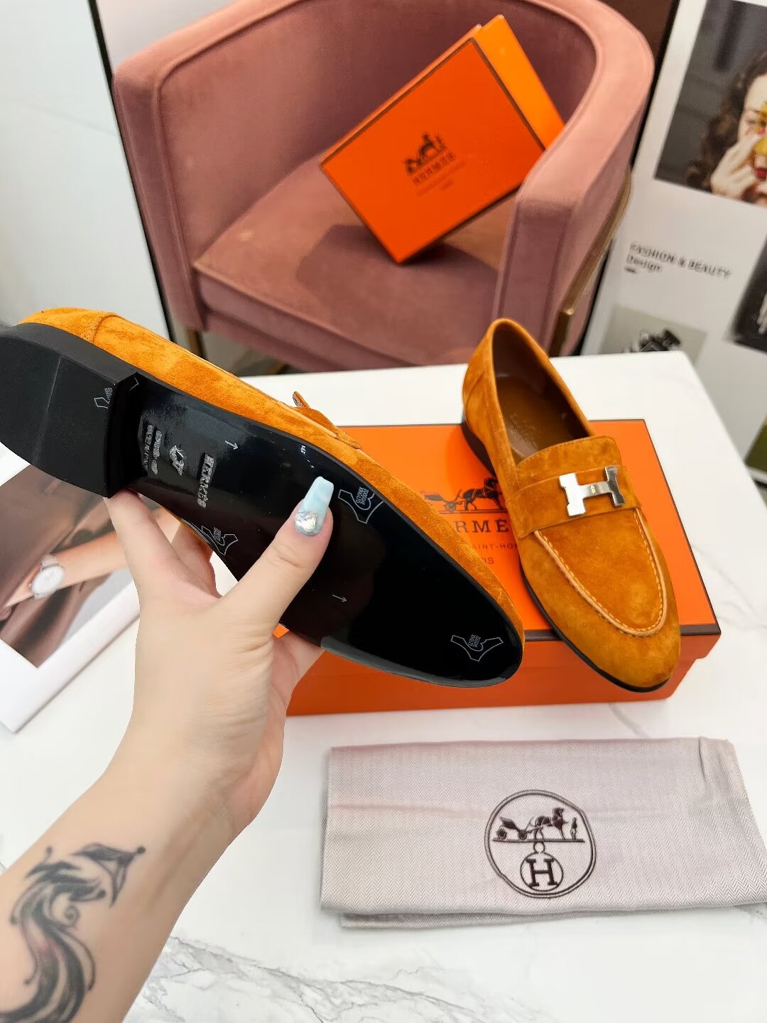PARIS LOAFER AMBER SUEDE