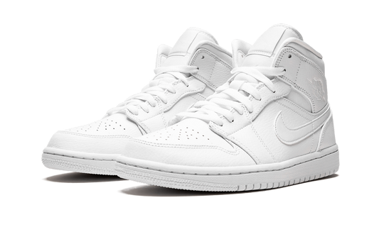 Air Jordan 1 Mid "Triple White" 554724 129