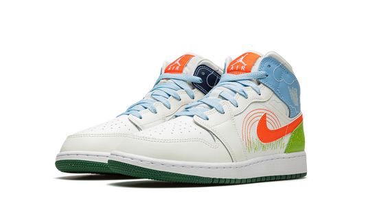 Air Jordan 1 MID SE GS "Stitch" DX2462 100