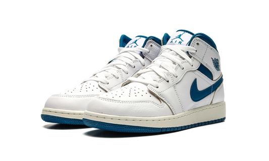Air Jordan 1 Mid SE GS "INDUSTRIAL BLUE" FN7432 141