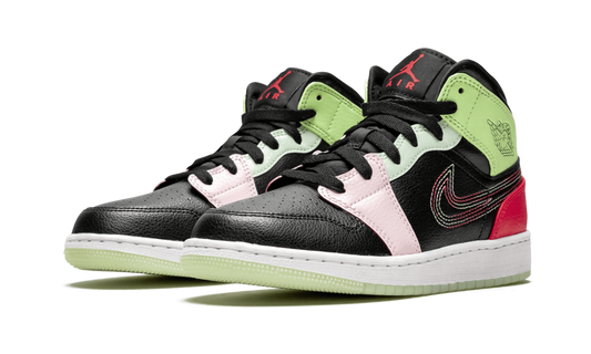 Air Jordan 1 Mid SE GS "Glow In The Dark" AV5174 076