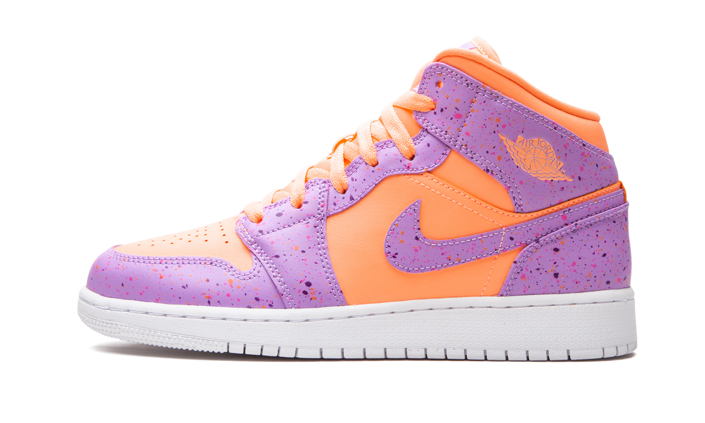 Air Jordan 1 Mid SE GS "Orange Pulse / Atomic Violet" AV5174 800
