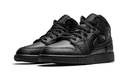 Air Jordan 1 Mid GS "Triple Black" 554725 091