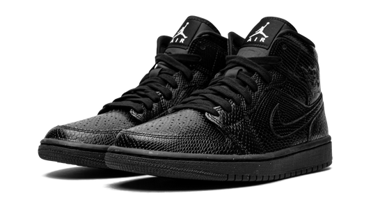 AIR JORDAN 1 MID WMNS "Black Snakeskin" BQ6472 010