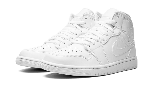 Air Jordan 1 Mid "Triple White" 554724 136