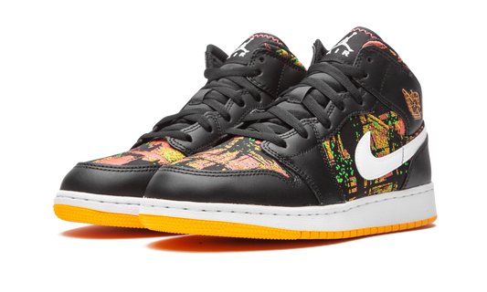 Air Jordan 1 Mid GS "Black / Laser Orange"