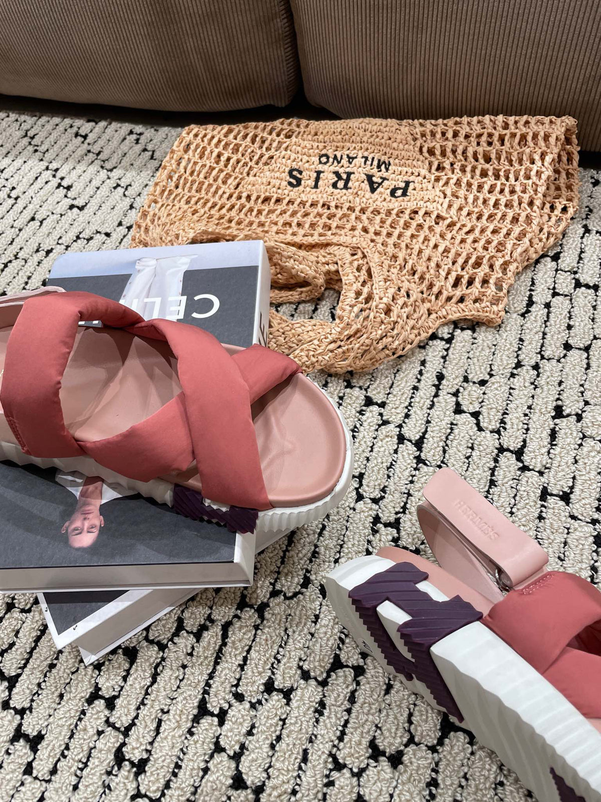ELECTRIC SANDAL ROUGE CALFSKIN