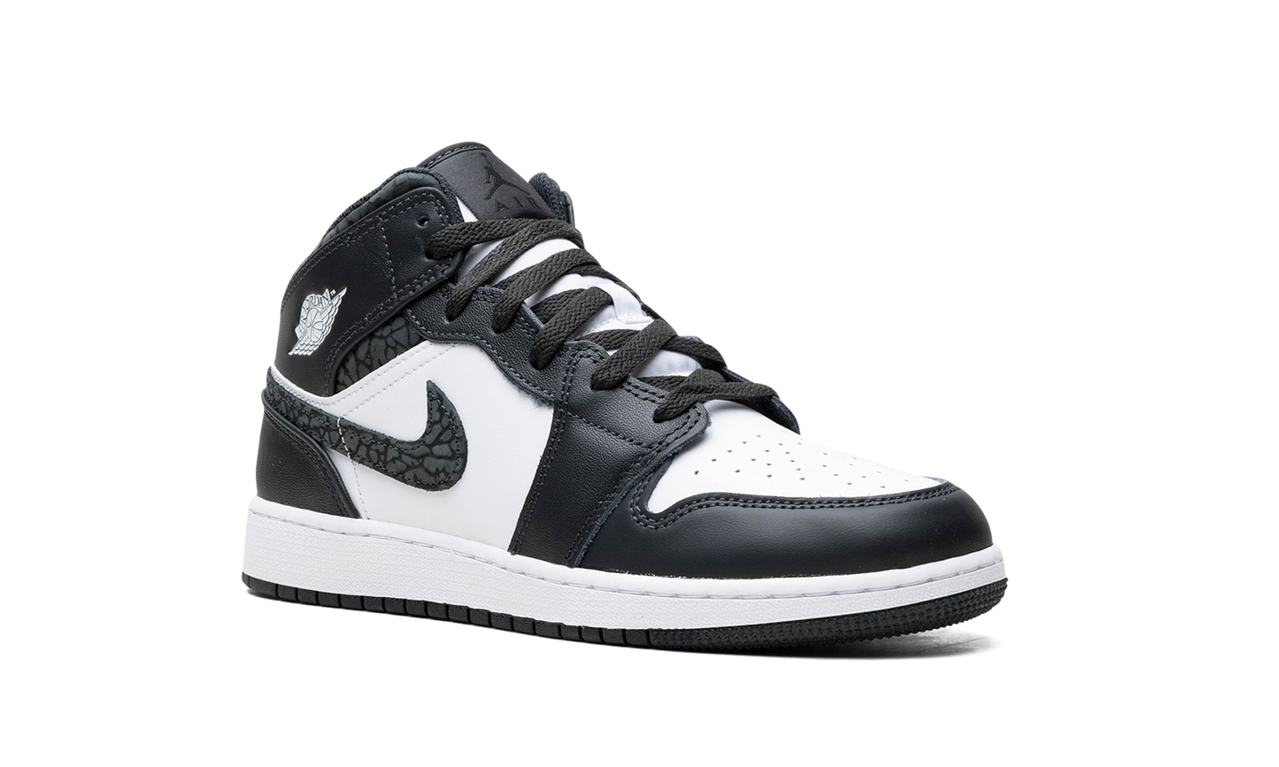 Air Jordan 1 Mid GS "Panda Elephant" FB9909 001