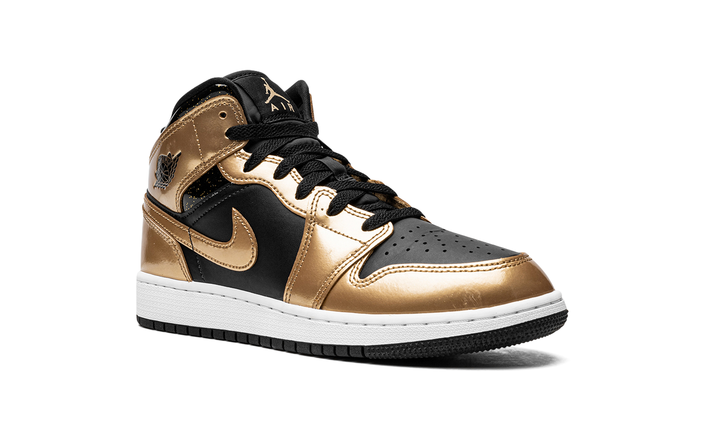 Air Jordan 1 Mid SE GS "Metallic Gold Black" DR6967 071