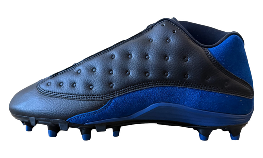 Jordan 13 Low Molded Football Cleats "Black / Blue" FA17 MNJDSP 727 M