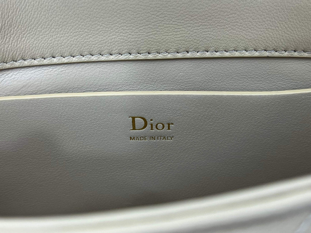 CD My Tender Top Handle Mini Bag 21cm Light Beige Macrocannage Leather 159478