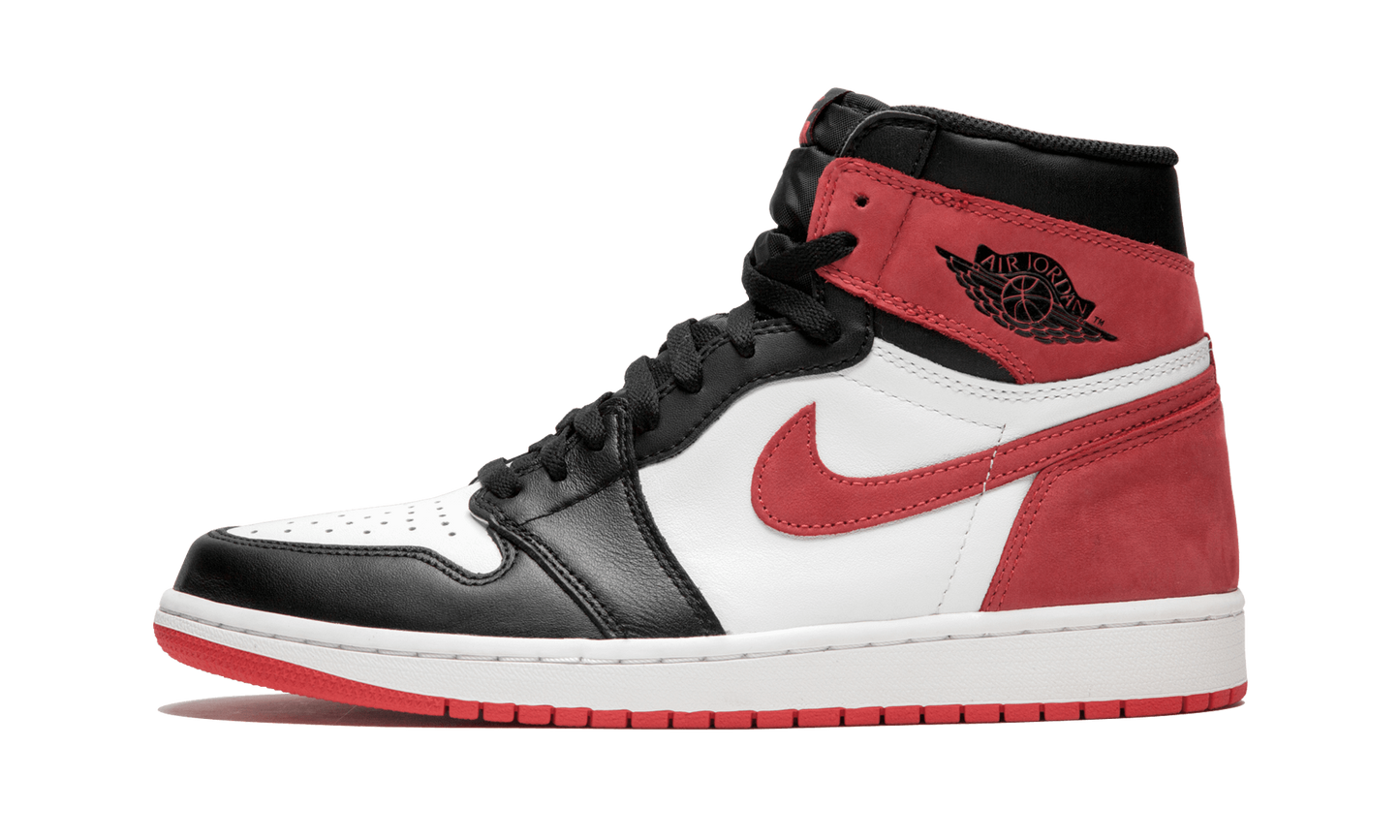 Air Jordan 1 Retro High OG "Promo Box - Track Red" 555088 112 Promo Box