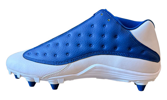 Jordan 13 Low Detachable Cleats "White / Blue" FA17 MNJDSP 727 M3