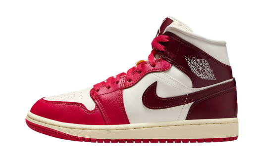 Air Jordan 1 Mid WMNS "Red/White" BQ6472 119