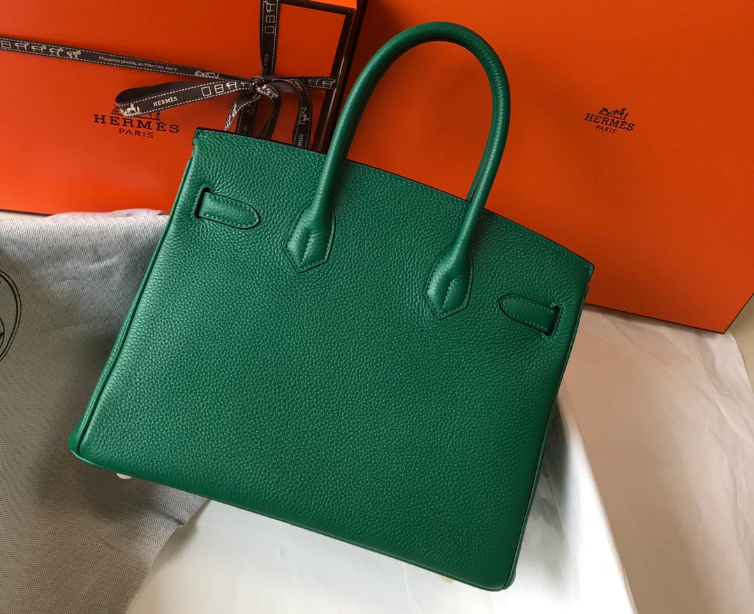HM BIRKIN GREEN TOGO LEATHER GOLD HARDWARE