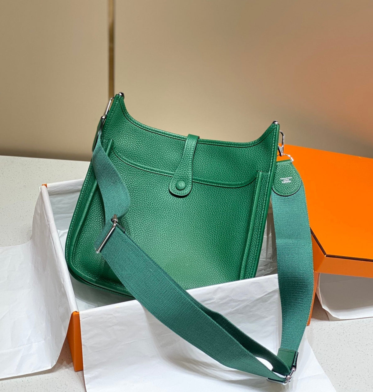 Evelyne 29cm Dark Green Togo Shw