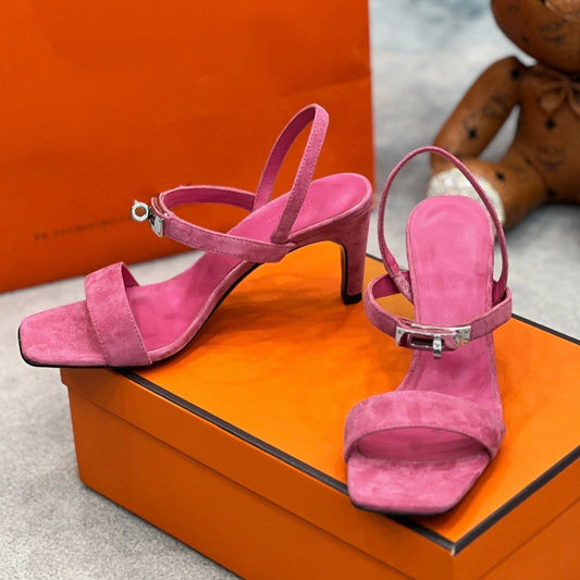 Glamour 75 Sandal Pink Suede