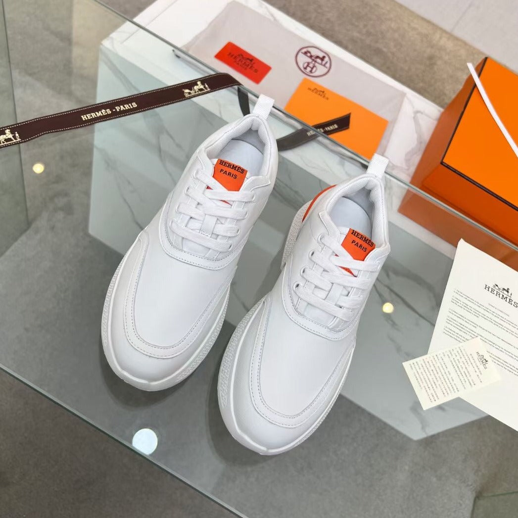 GIGA SNEAKER ORANGE MIX WHITE CALFSKIN