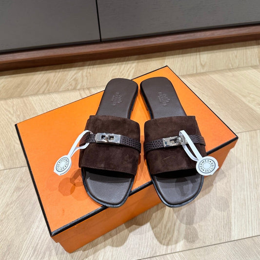 GABRIEL SANDAL CHOCOLATE SUEDE