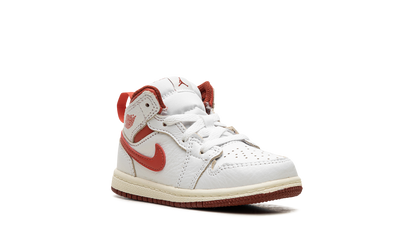 Air Jordan 1 Mid SE TD "White Dune Red" FJ3466 160