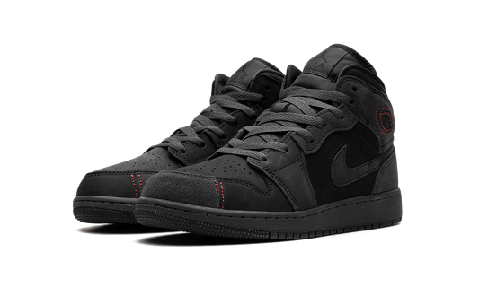 Air Jordan 1 Mid GS "BLACK SUEDE" FQ7742 001