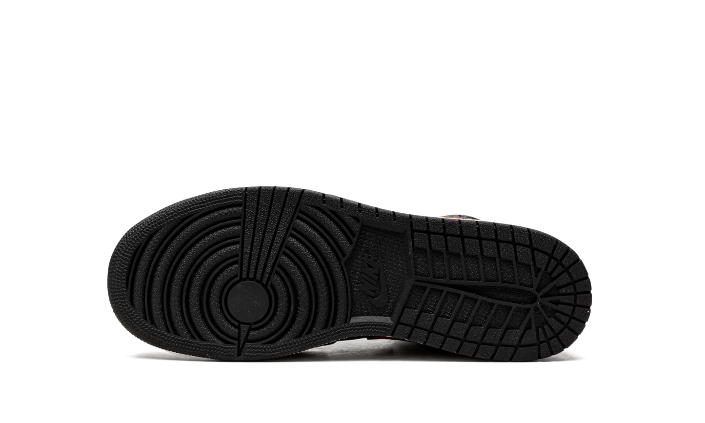 Air Jordan 1 Mid GS "Black / Gym Red" 554725 009