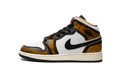 AIR JORDAN 1 MID SE GS "Orange Wear Away" DQ8418 071