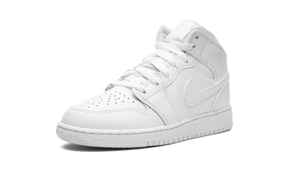 Air Jordan 1 Mid GS "Triple White 2023" 554725 136