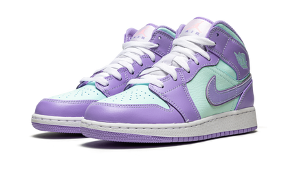 Air Jordan 1 Mid GS "Purple Pulse / Arctic Punch" 554725 500