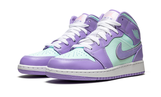 Air Jordan 1 Mid GS "Purple Pulse / Arctic Punch" 554725 500
