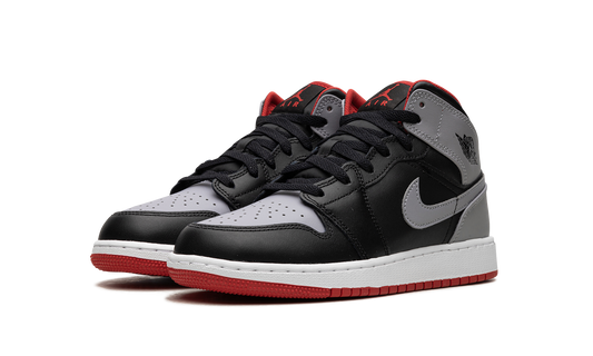 AIR JORDAN 1 MID GS "Black Grey Red" DQ8423 006
