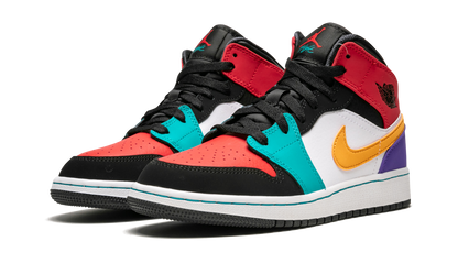 Air Jordan 1 Mid GS "Multicolor" 554725 125