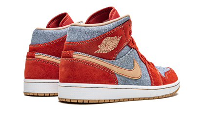 Air Jordan 1 Mid SE "Denim Red Suede" DM4352 600