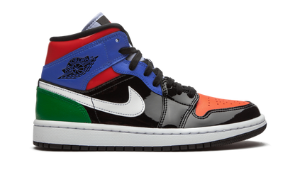 AIR JORDAN 1 MID SE WMNS "Multicolor Patent" CV5276 001