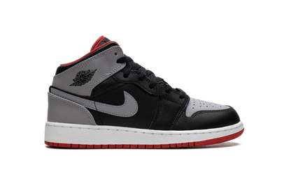 AIR JORDAN 1 MID GS "Black Grey Red" DQ8423 006