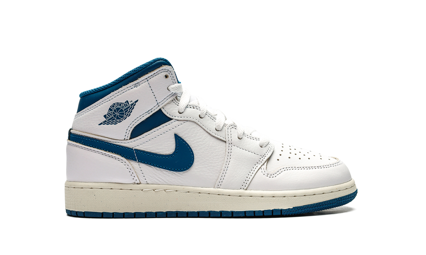 Air Jordan 1 Mid SE GS "INDUSTRIAL BLUE" FN7432 141