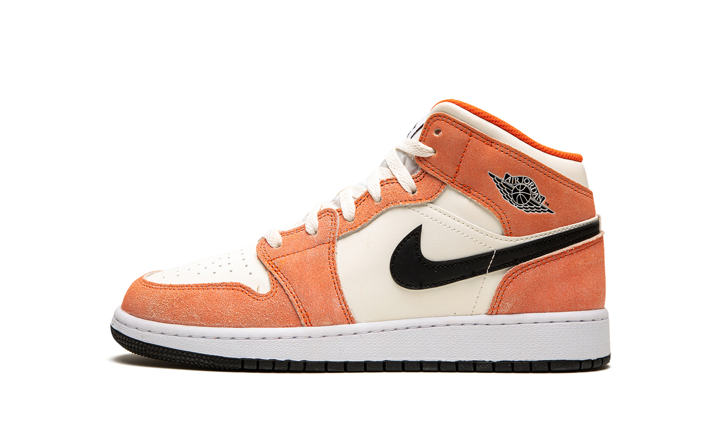 Air Jordan 1 Mid SE GS "Orange Suede" DV1336 800