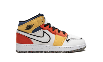 Air Jordan 1 Mid SE GS "Multi-Color Canvas" DV1316 100