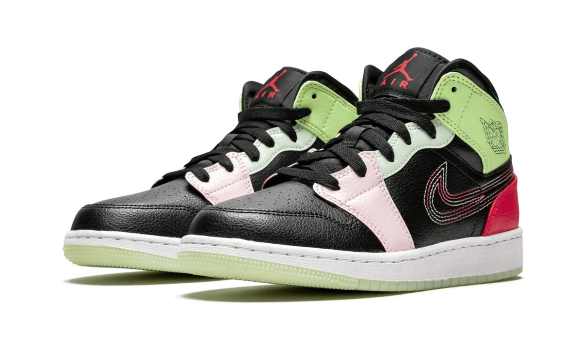 Air Jordan 1 Mid SE GS "Glow In The Dark" AV5174 076