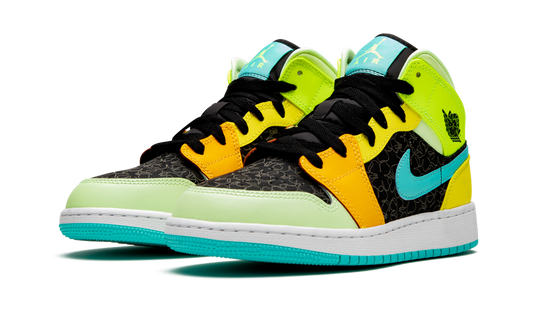 Air Jordan 1 Mid SE GS "Four Leaf Clover" BQ6931 037