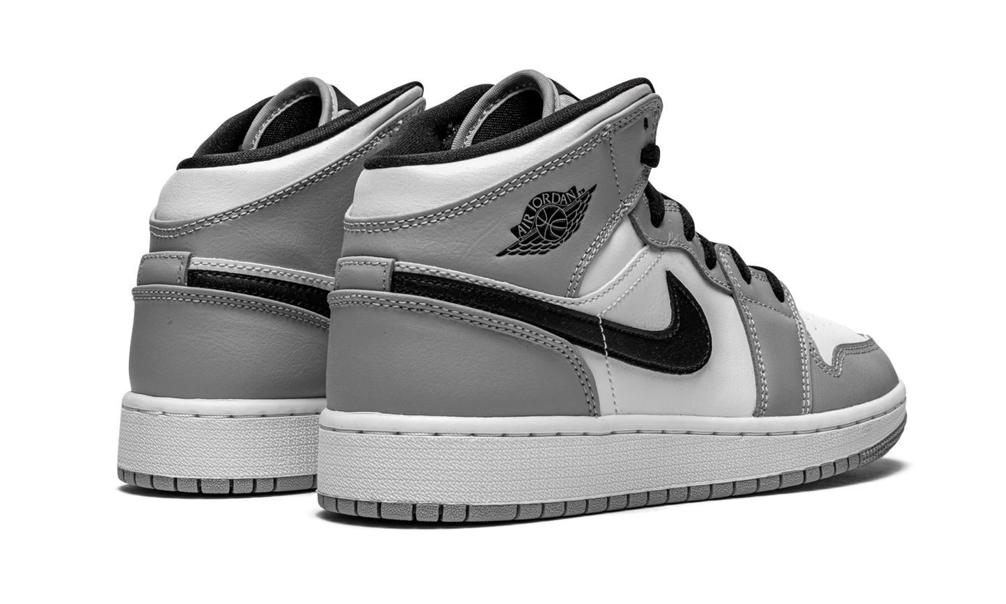 Air Jordan 1 Mid GS "Light Smoke Grey" 554725 092