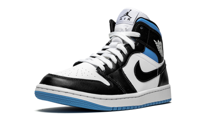 AIR JORDAN 1 MID WMNS "Black / White / University Blue" BQ6472 102