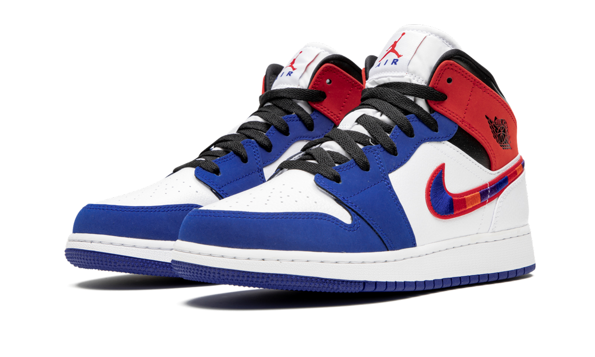 Air Jordan 1 Mid SE GS "Multicolor Swoosh" BQ6931 146