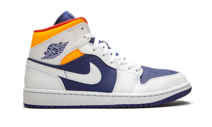 Air Jordan 1 Mid "Royal Blue / Laser Orange" 554724 131