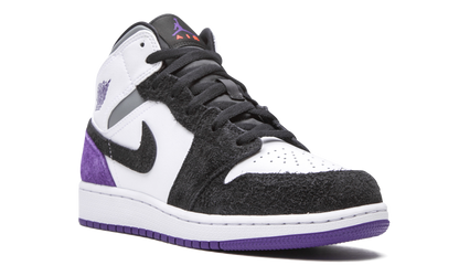 Air Jordan 1 Mid SE GS "Court Purple Suede" BQ6931 105