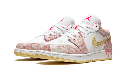 Air Jordan 1 Low SE GS "Paint Drip" CW7104 601